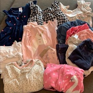 Baby girl 9-12 month mixed season lot